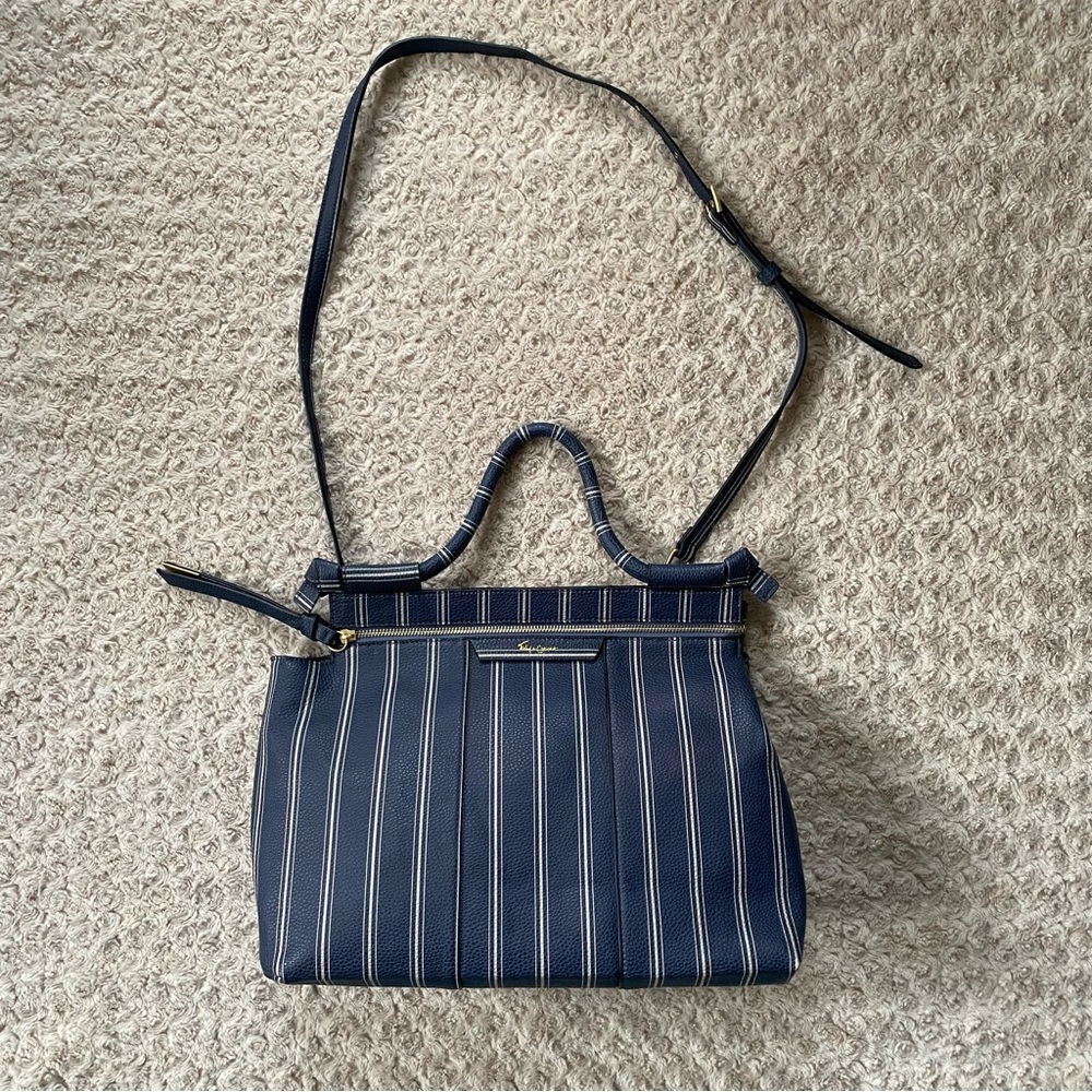 New Foley + Corinna Large Leather Satchel Bag Crossbody Purse. - Picture 4 of 15